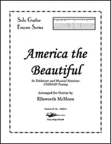 America the Beautiful Guitar and Fretted sheet music cover